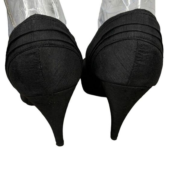 Rocket Dog Black Fabric Ruched Round Toe Stiletto Heel Pumps Size 8.5 M‎ - Picture 8 of 12